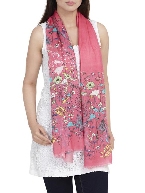 pink viscose scarf - 14893551 - Very Small Image - 1