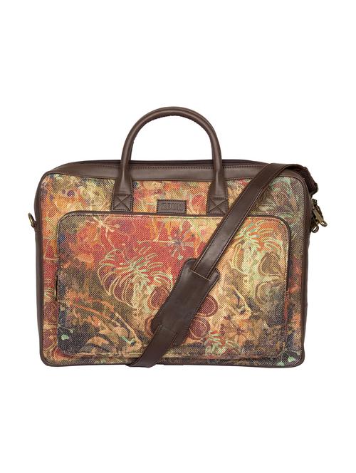 multi colored jute laptop bag - 14893576 - Very Small Image - 1