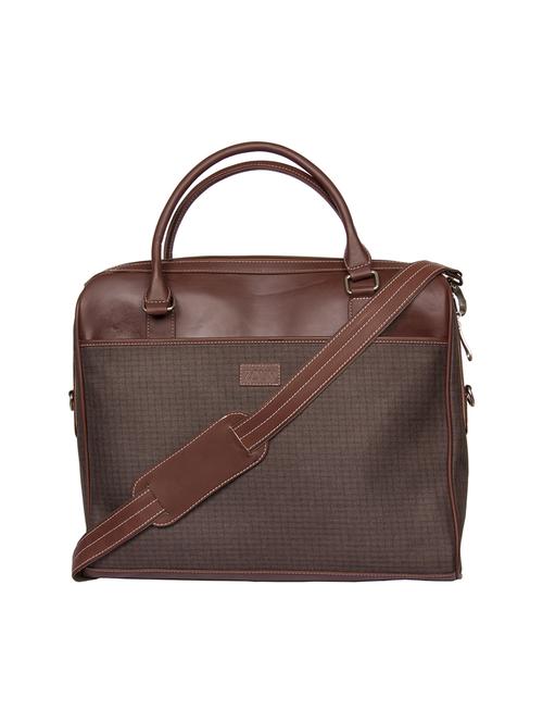 brown jute fashion laptop bag - 14893578 - Very Small Image - 1
