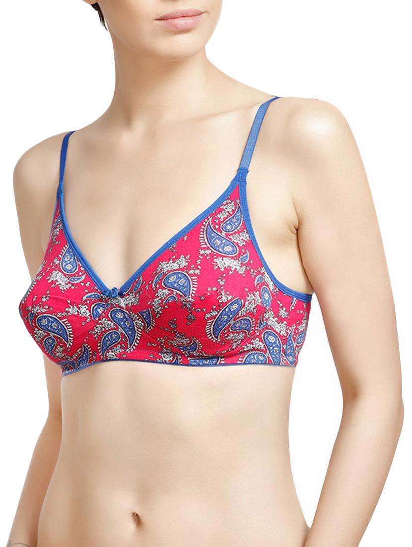 multi colored floral cotton bra - 14893610 - Zoom Image - 1