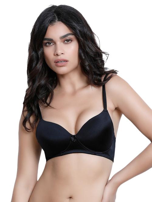 black solid t-shirt bra - 14893630 - Very Small Image - 1