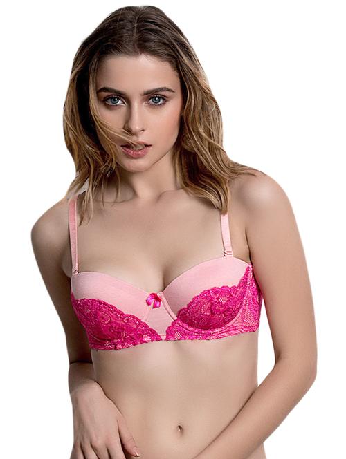 pink balconette bra - 14893672 - Very Small Image - 1