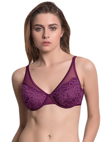 purple plunge bra - 14893692 - Very Small Image - 1