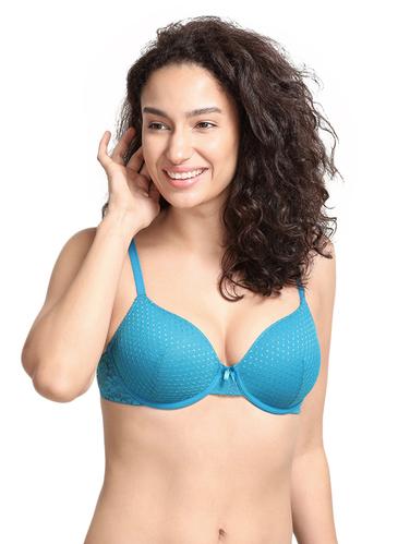blue solid t-shirt bra - 14893705 - Very Small Image - 1