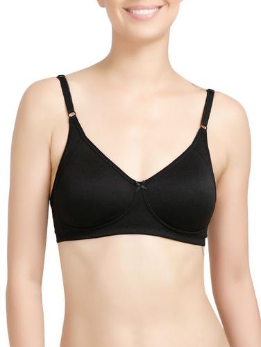 solid black cotton bra - 14893720 - Very Small Image - 1