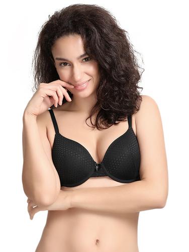 black solid t-shirt bra - 14893721 - Very Small Image - 1