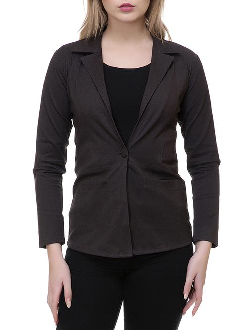 solid grey cotton blazer - 14893795 - Very Small Image - 1