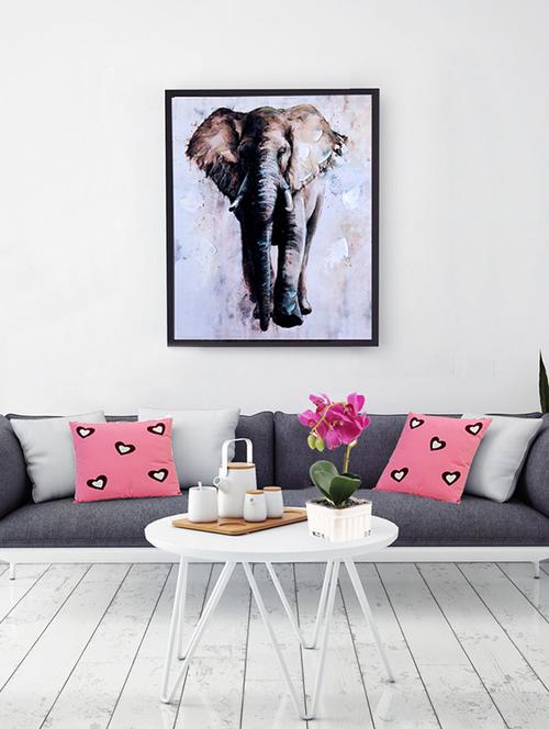 Canvas Elephant Portrait Wall Painting - 14893942 - Standard Image - 1