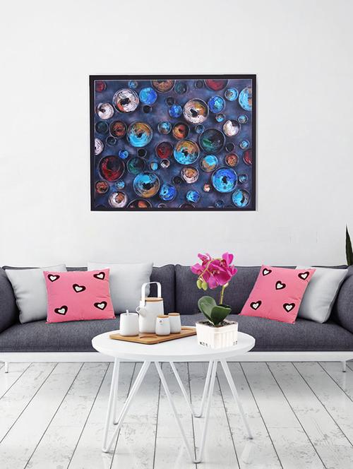 Beautiful Multicolor Contemporary Design Canvas Painting - 14893956 - Standard Image - 1