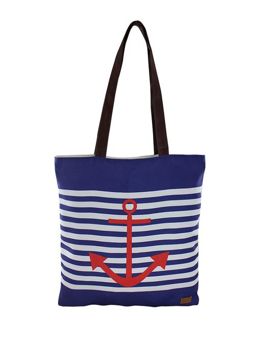 white polyester printed tote - 14894166 - Very Small Image - 1