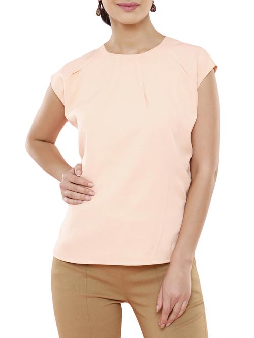 solid pink casual top - 14894167 - Very Small Image - 1