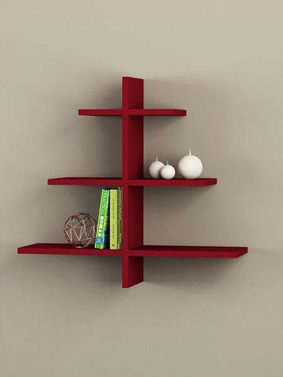 Tree Shaped Wall Shelf Floating Racks - 14894179 - Zoom Image - 1