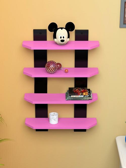 4 Tier Designer Mdf Laminated Ladder Shape Wall Shelf - 14894183 - Standard Image - 1