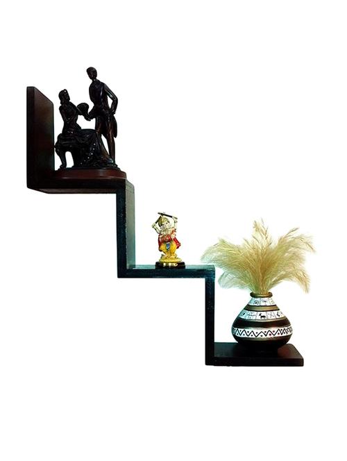 W Shaped Zigzag Floating Wall Shelf - 14894329 - Standard Image - 1