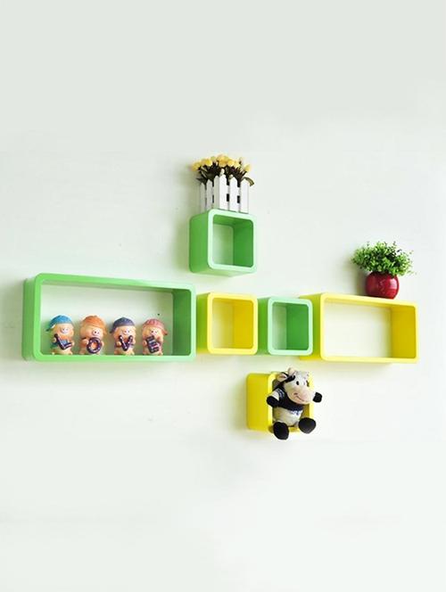 Decor Wall Rack Shelves Cube Rectangle Designer Wall Shelf Set Of 6 - 14894355 - Standard Image - 1