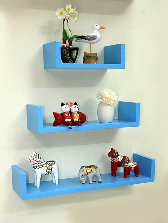Set of 3 U Shape Wall Shelves - 14894376 - Zoom Image - 1