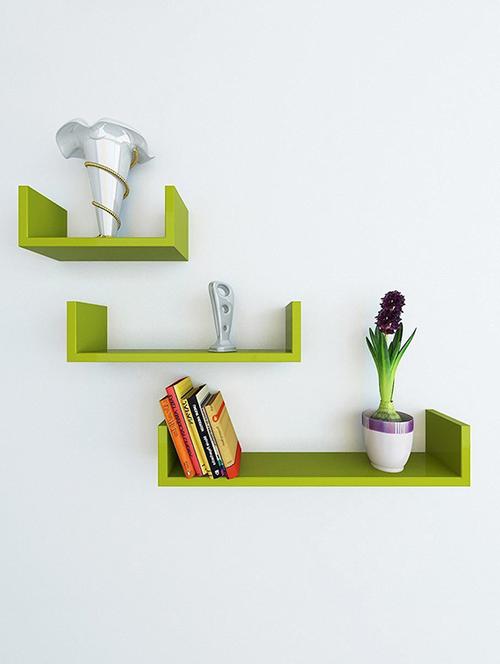 Set of 3 U Shape Wall Shelves - 14894377 - Standard Image - 1