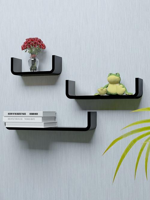 Set of 3 U Shape Wall Shelves - 14894381 - Standard Image - 1