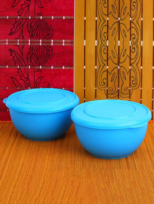 Micro Stainless Steel Plastic Coated Container Set (Pack of 2) - 14894410 - Very Small Image - 1