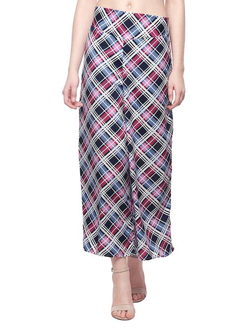 multi colored checkered palazzo - 14894696 - Standard Image - 1