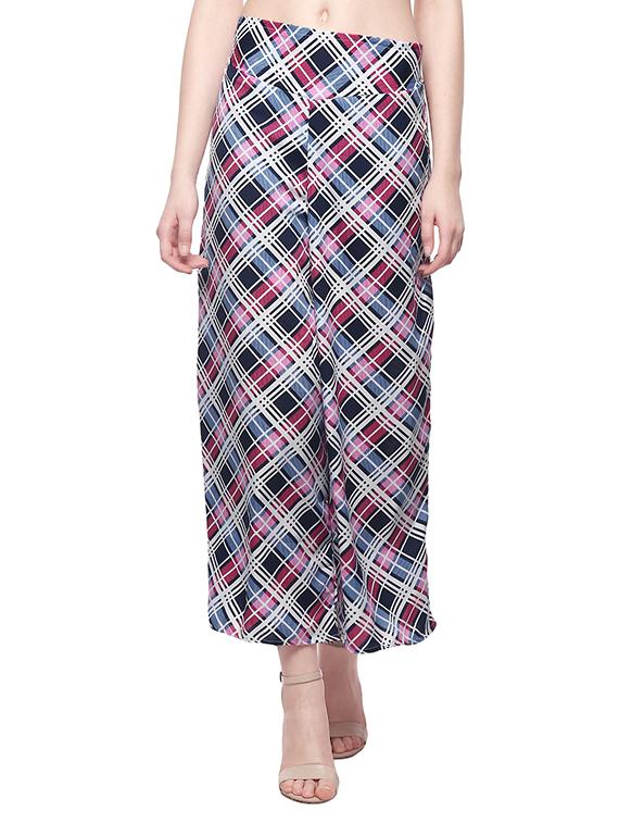 multi colored checkered palazzo - 14894696 - Zoom Image - 1