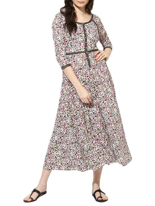 white cotton maxi dress - 14894715 - Standard Image - 1