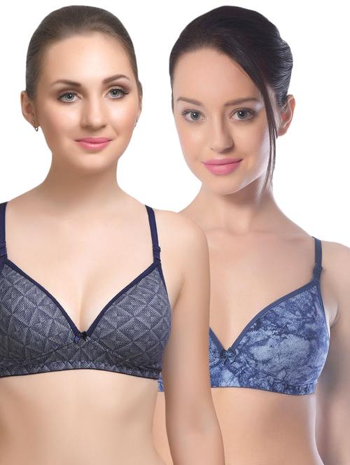 set of 2 multi colored cotton bra - 14894774 - Standard Image - 1