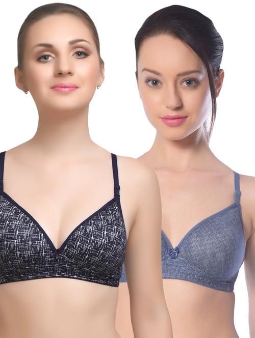 set of 2 multi colored cotton bras - 14894795 - Standard Image - 1