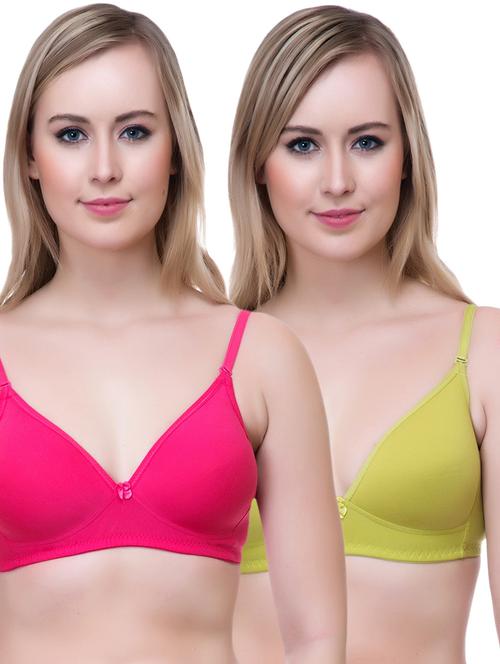 set of 2 multi colored cotton bra - 14894837 - Standard Image - 1