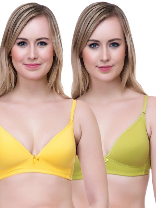 set of 2 multi colored cotton bra - 14894843 - Standard Image - 1