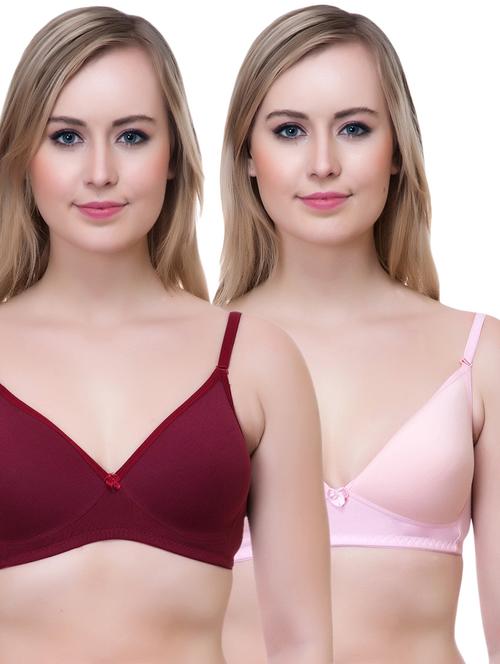 set of 2 multi colored cotton bras - 14894846 - Standard Image - 1