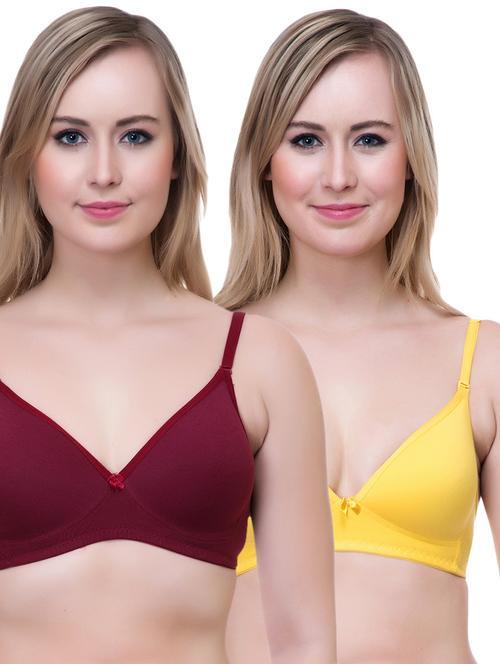 set of 2 multi colored cotton bra - 14894853 - Standard Image - 1