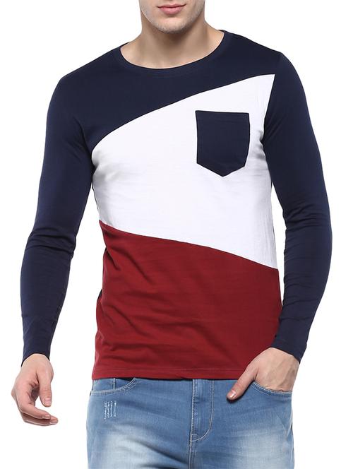 multi colored cotton pocket t-shirt - 14895024 - Standard Image - 1