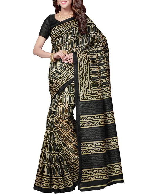 black art silk bhagalpuri saree with blouse - 14895284 - Very Small Image - 1