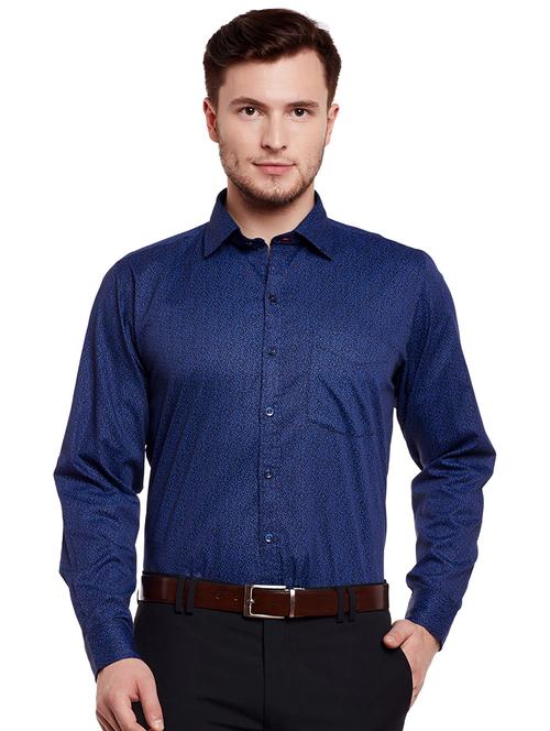 blue cotton formal shirt - 14895503 - Very Small Image - 1