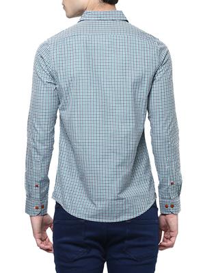 green cotton casual shirt - 14895760 - Standard Image - 3