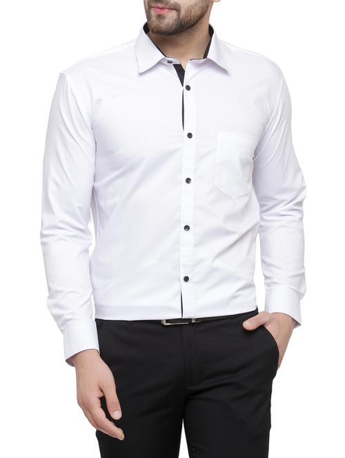 white cotton casual shirt - 14895797 - Standard Image - 1