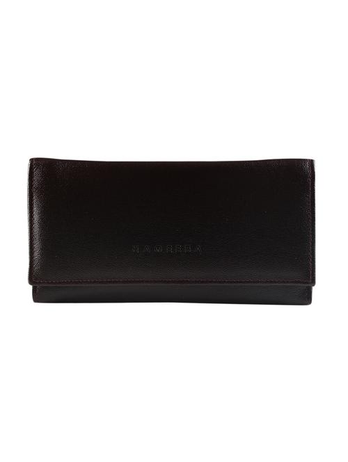 brown leatherette fold over clutch - 14895967 - Very Small Image - 1