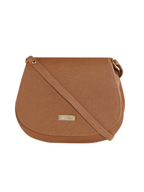 beige leatherette regular sling bag - 14895976 - Very Small Image - 1