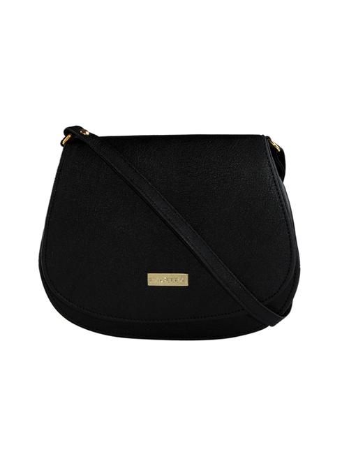 black leatherette regular sling bag - 14895979 - Very Small Image - 1