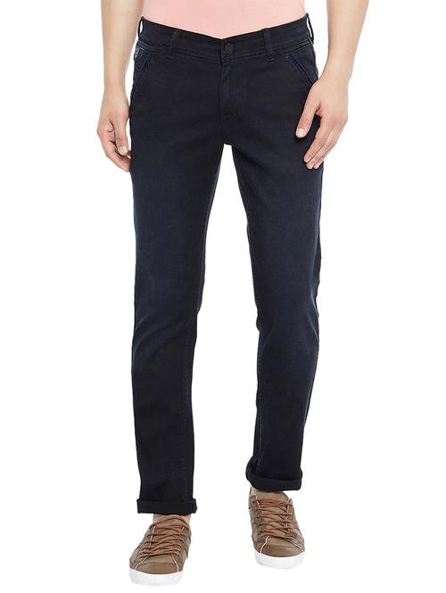 black denim washed jeans - 14896142 - Standard Image - 1