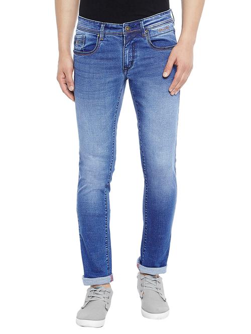 blue denim washed jeans - 14896158 - Very Small Image - 1