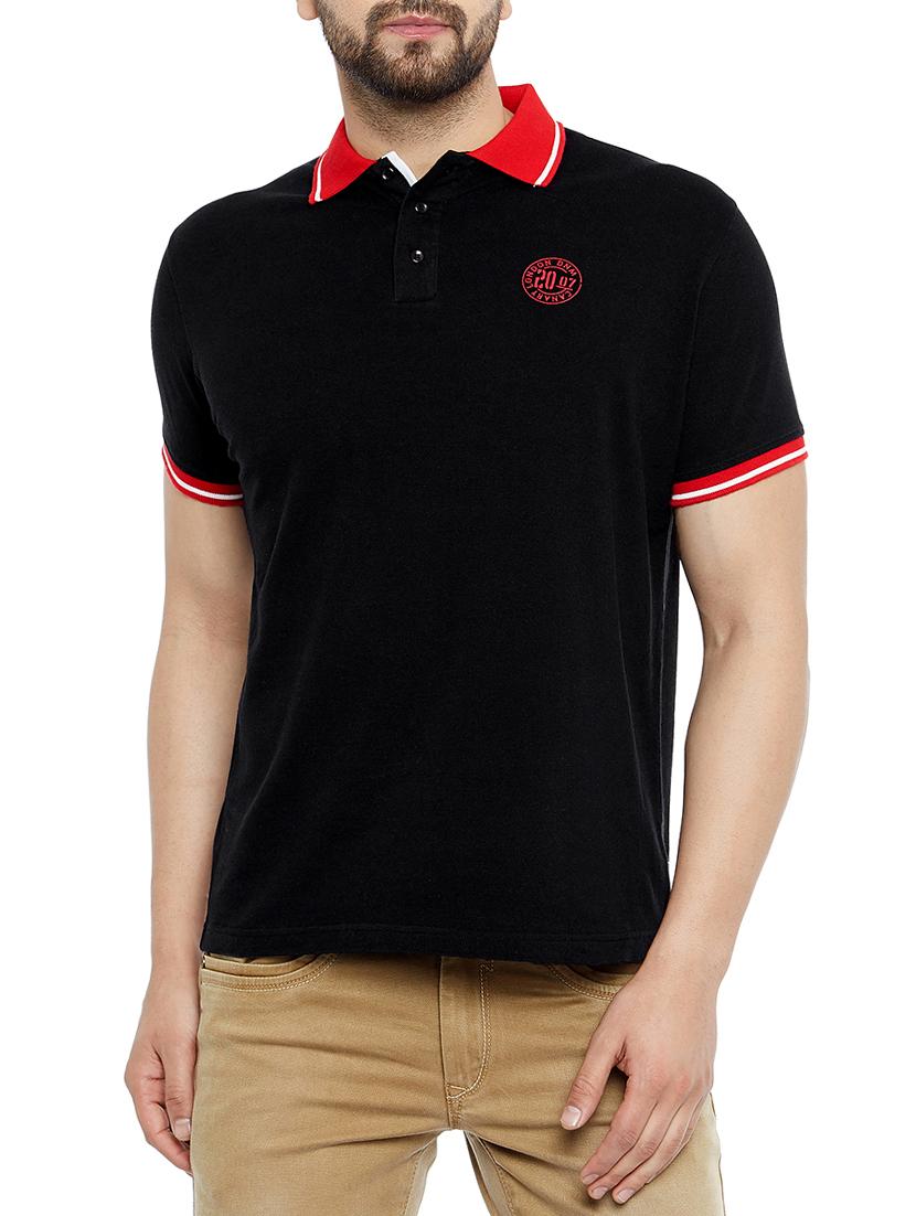 black cotton t-shirt - 14896178 - Zoom Image - 1