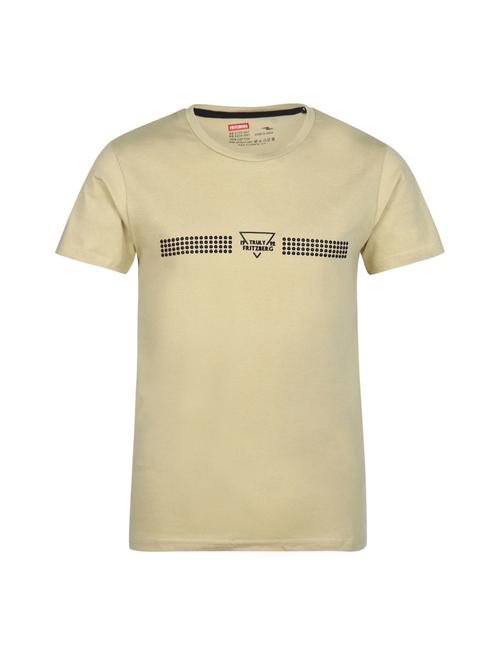 beige cotton t-shirt - 14896207 - Standard Image - 1
