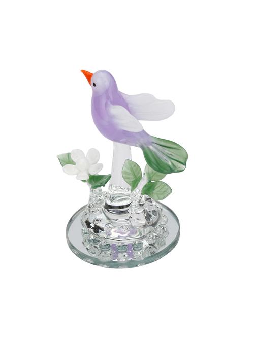 Somil Beautiful Tweeting Bird With Attractive Flower Decorative Showpiece - 14896257 - Standard Image - 1