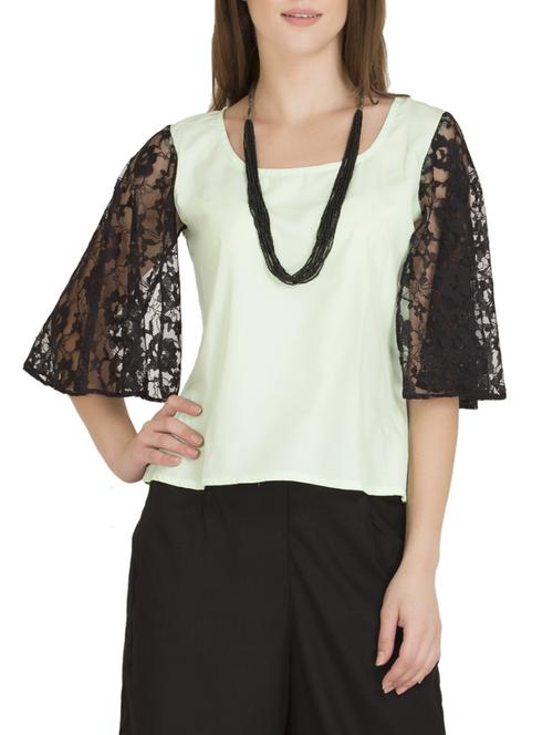 lace bell sleeved top - 14896402 - Very Small Image - 1