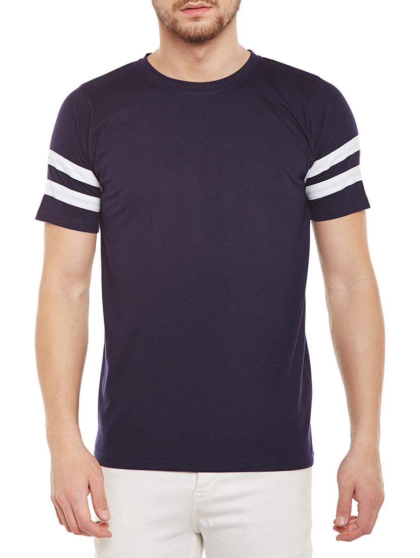 navy blue cotton t-shirt - 14896760 - Zoom Image - 1