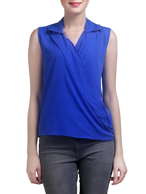 blue solid top - 14897117 - Very Small Image - 1