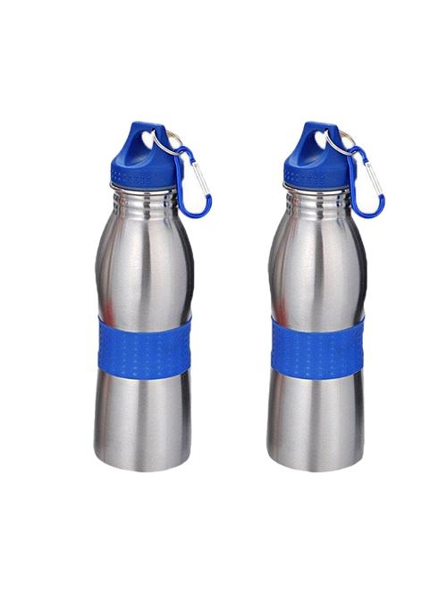 Set of 2 Silver Water Bottle - 14897613 - Very Small Image - 1