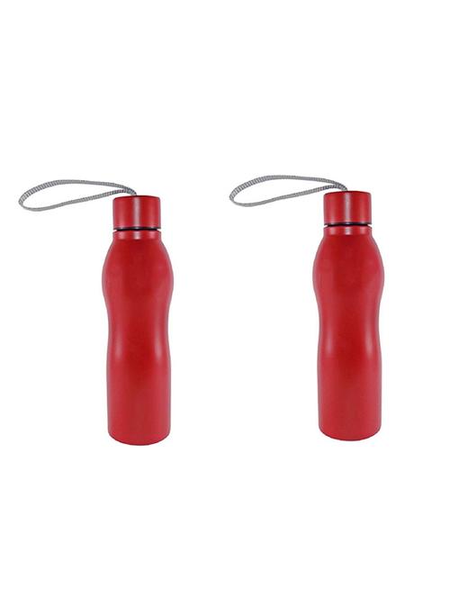 Set of 2 Red Water Bottles - 14897616 - Very Small Image - 1
